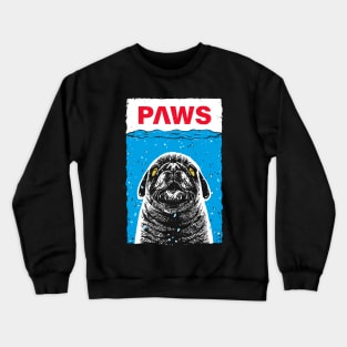 Paws Pug Crewneck Sweatshirt